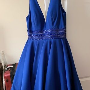 Mac Duggal  cocktail blue